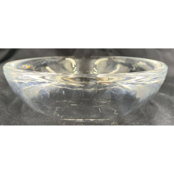 Orrefors Sweetie Crystal Round Bowl Heart In Center 5.25" Signed - Picture 6 of 8